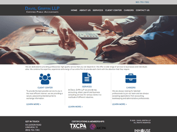 web design for Griffin & Cavazos